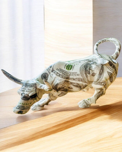 Sculptură Decorativă Taur "BullArt" – Artă Unică cu Opțiune de Gravare - 4 variante de culoare, pentru cadou personalizat