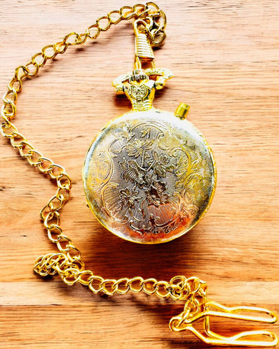 Zegarek Kieszonkowy "Motocyklowy Elegancik 2" – Grawerowanie na prezent, 3 warianty kolorystyczne