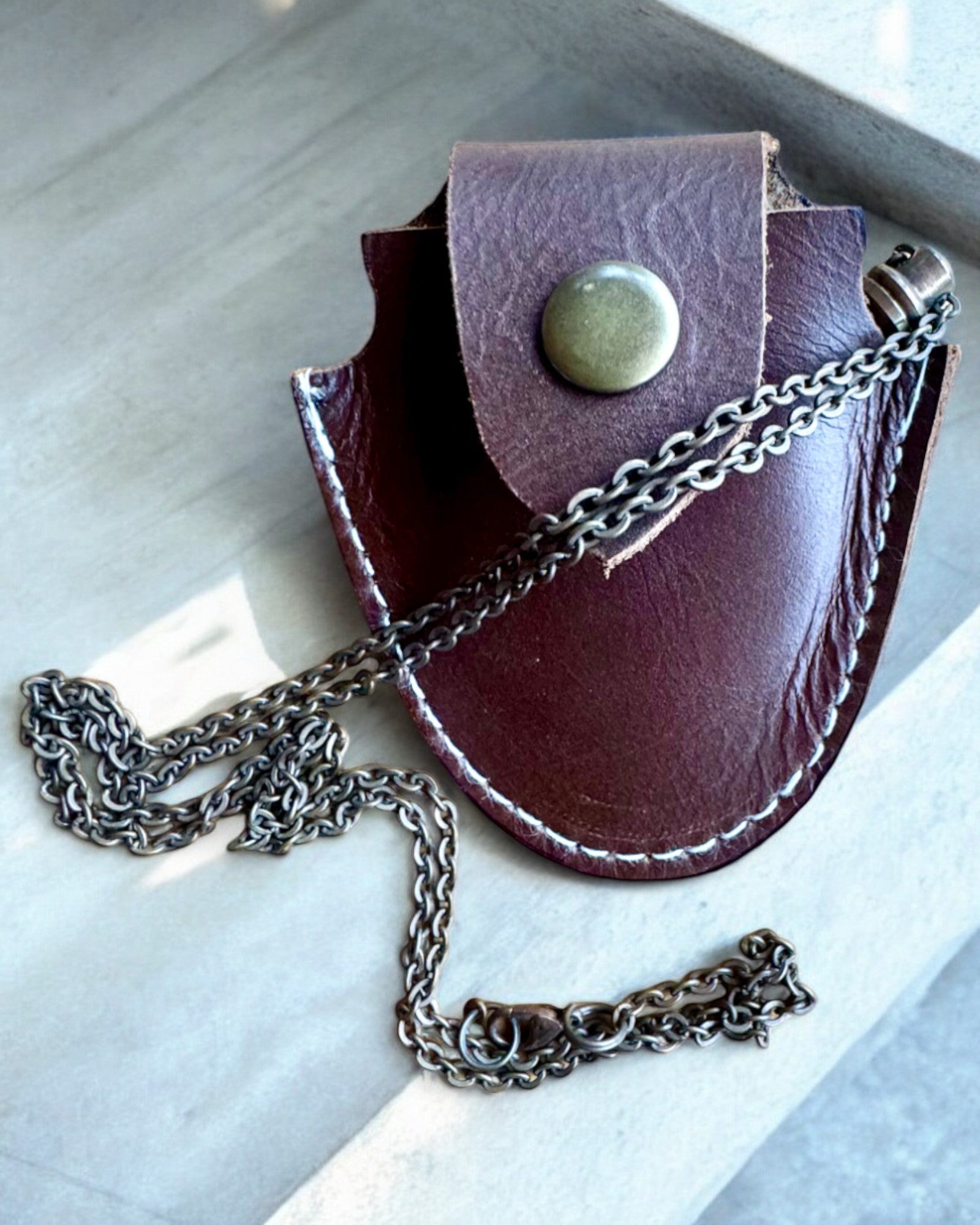 Aspect Vintage - Lentilă de Sticlă cu Lupă cu Etui din Piele, posibilitate de personalizare cu gravură