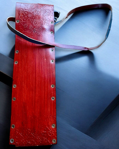 Etui din piele, husă pentru bastoane de mers - posibilitate de personalizare cu gravură pentru cadou