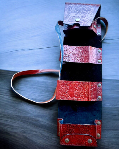 Etui din piele, husă pentru bastoane de mers - posibilitate de personalizare cu gravură pentru cadou