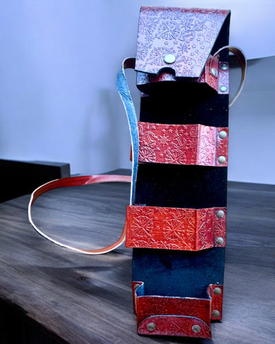 Etui din piele, husă pentru bastoane de mers - posibilitate de personalizare cu gravură pentru cadou