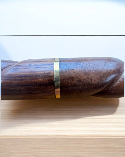 Baston de mers sculptat manual – Păzitorul Lup, din lemn, cu posibilitate de personalizare prin gravură