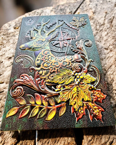 Jurnal Cerbul Pădurii cu Motiv de Cerb, A5 – personalizare cu gravură pentru cadou