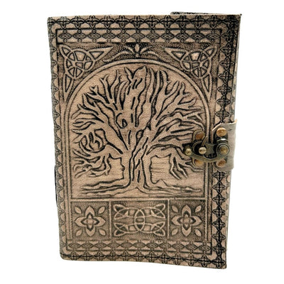 Jurnal din piele retro Arborele Vieții cu gravură