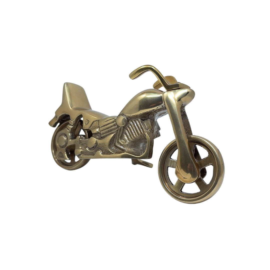 Model de motocicletă N-2784 cu posibilitate de personalizare prin gravură – alamă antică, 23 x 14 cm