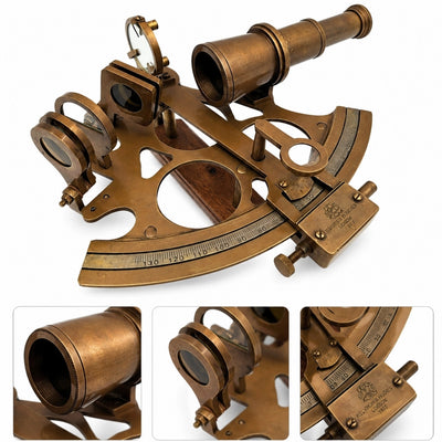 Sextant mare din alamă, cu posibilitate de personalizare prin gravură