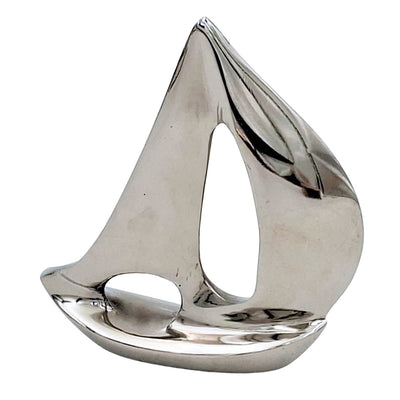 Iaht elegant argintiu din aluminiu 12,5 cm, cu posibilitate de gravare