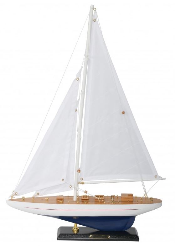 Model de iaht din lemn Enterprise 49 cm cu gravură personalizată