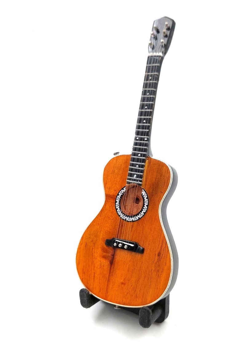 Mini chitară clasică 15cm în stil Paco de Lucia, cu posibilitate de personalizare prin gravură