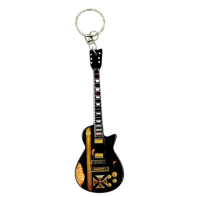 Breloc chitară Metallica James Hetfield Iron Cross cu posibilitate de personalizare prin gravură