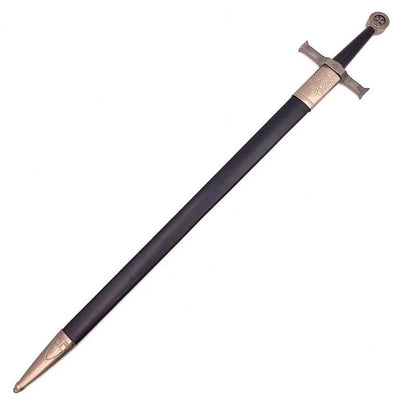 Stalowy Miecz Rycerski 84 cm w Pochwie - Replika SW-114 z Możliwością Personalizacji Grawerem