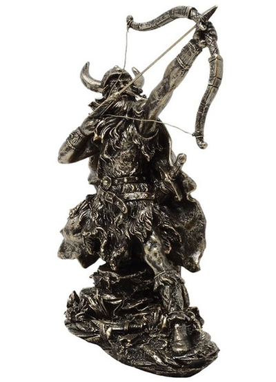 Figurină decorativă Viking MC-23142 cu posibilitate de personalizare prin gravură, înălțime 19,5 cm, polirășină, ideală pentru cadou