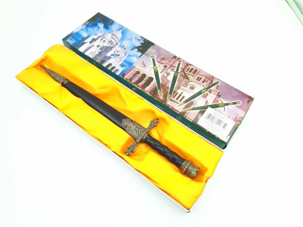 Pumnal cavaleresc 34cm, replică decorativă cu posibilitate de gravură