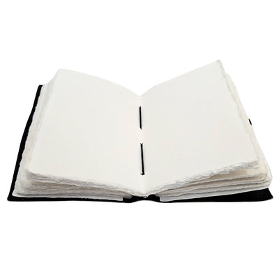 Notes Skórzany Słońce i Księżyc Ozdobny 200 stron z możliwością personalizacji grawerem, granatowy, wykonany z koziej skóry, idealny na prezent