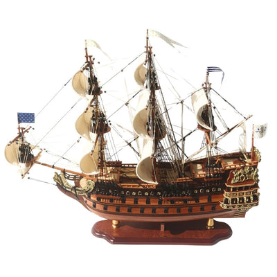 Model de lux al velierului Soleil Royal 65cm - SOL6, posibilitate de personalizare prin gravură