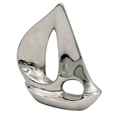 Iaht elegant argintiu din aluminiu 12,5 cm, cu posibilitate de gravare