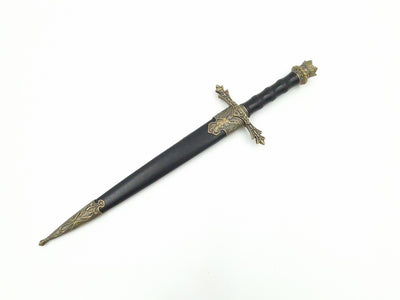 Pumnal cavaleresc 34cm, replică decorativă cu posibilitate de gravură
