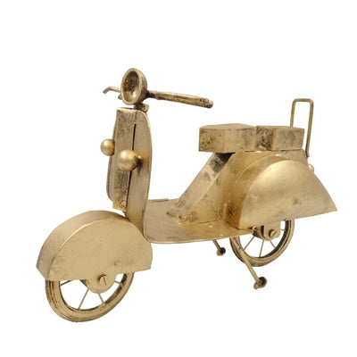 Scuter retro model metalic NC2860 în culoarea alamei vechi, cu posibilitate de personalizare prin gravură
