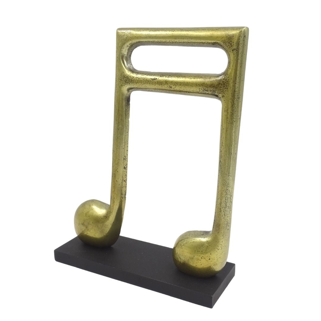 Statuetă notă șaisprezecime aurie, personalizabilă prin gravură