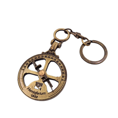 Breloc nautic Astrolabium H82 cu gravură personalizată - Cadou ideal pentru pasionații de astronomie, diametru 45 mm, realizat din zamak - Accesoriu elegant pentru chei