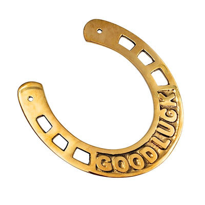 Potcoavă norocoasă din alamă 15 cm, cu posibilitate de gravare - cadou elegant pentru noroc
