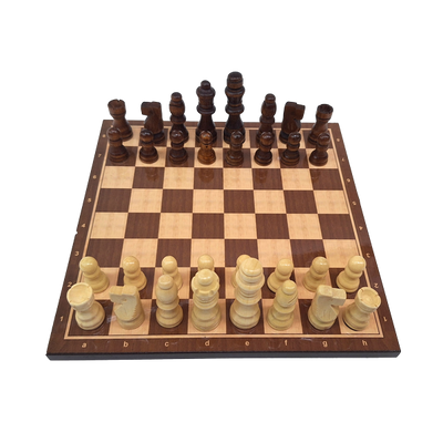 Drewniane Szachy Klasyczne 27 x 27 cm z Personalizowanym Grawerem