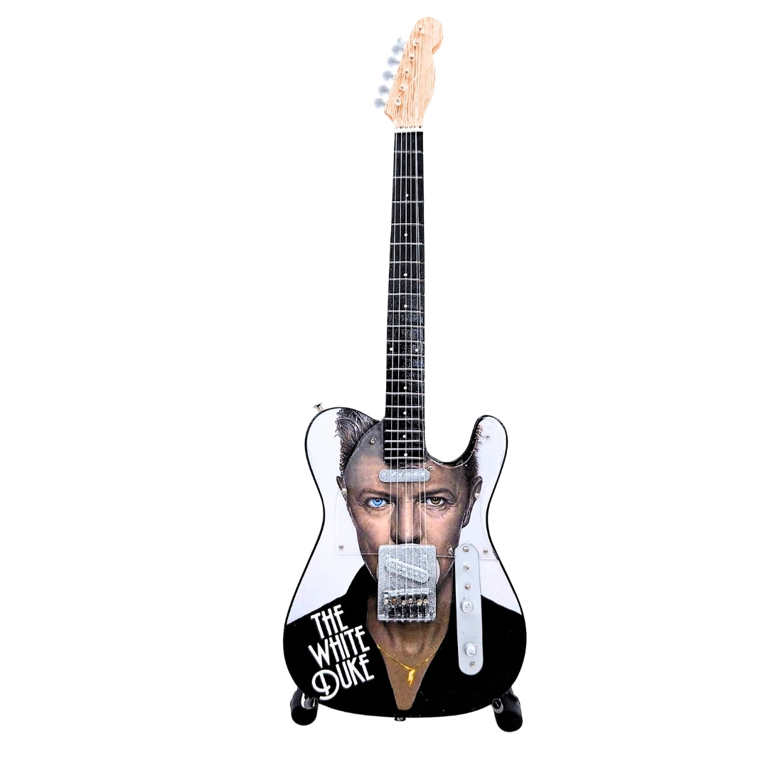 Mini Gitara Kolekcjonerska David Bowie MGT-8976 z Grawerem