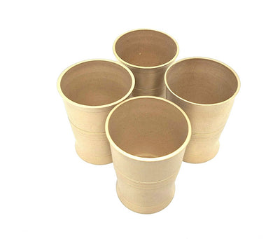 Set de 4 păhărele din alamă pentru votcă, cu posibilitate de personalizare prin gravură
