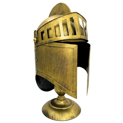 Coif grecesc decorativ retro din metal, în stil auriu