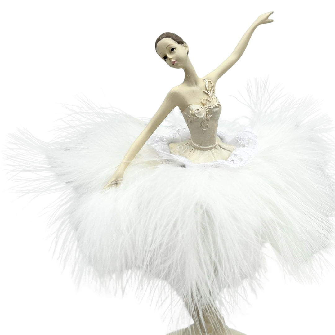Cutie muzicală Balerina Regina Zăpezii mobilă 23,5 cm cu gravură
