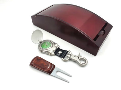 Set cadou din două piese pentru iubitorii de golf, personalizabil prin gravură