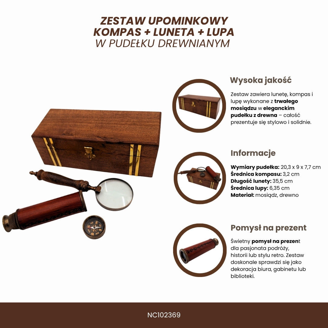 Ekskluzywny Zestaw Prezentowy Retro z Grawerem