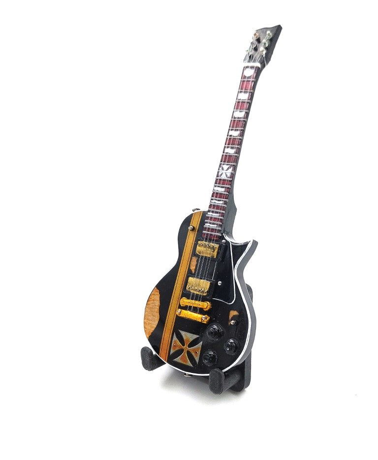 Mini chitară de colecție 15 cm în stil James Hetfield, cu posibilitate de personalizare prin gravură