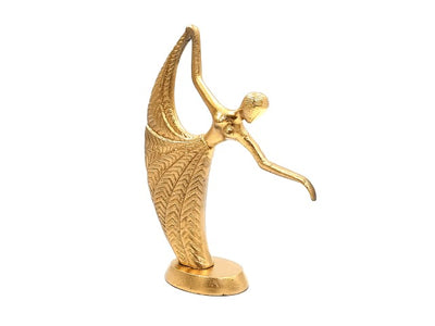 Figurină decorativă aurie Dansatoare din aluminiu, cu posibilitate de personalizare prin gravură