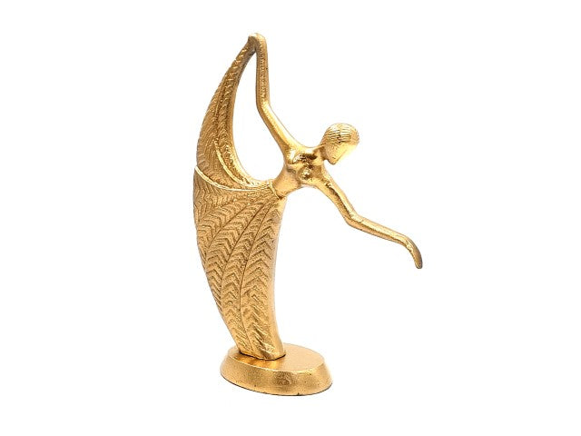 Figurină decorativă aurie Dansatoare din aluminiu, cu posibilitate de personalizare prin gravură