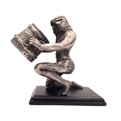Figurină decorativă Vărsător AQU din aluminiu, gravură personalizată, ideală pentru cadou, înălțime 18 cm, stil clasic și art déco