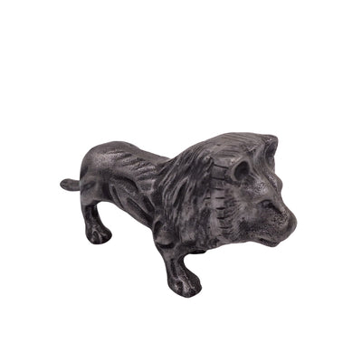 Figurină decorativă LEO din aluminiu de culoare argintie, gravură personalizată