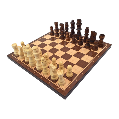 Drewniane Szachy Klasyczne 27 x 27 cm z Personalizowanym Grawerem