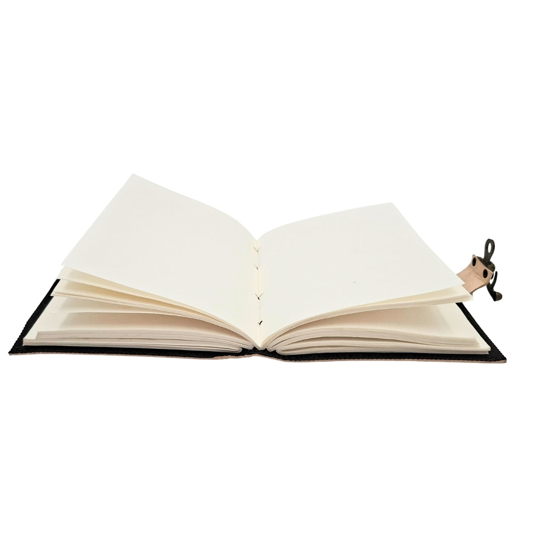 Jurnal din piele retro cu piatră - carnet personalizat cu gravură - piele de bivol, maro, 18x13 cm