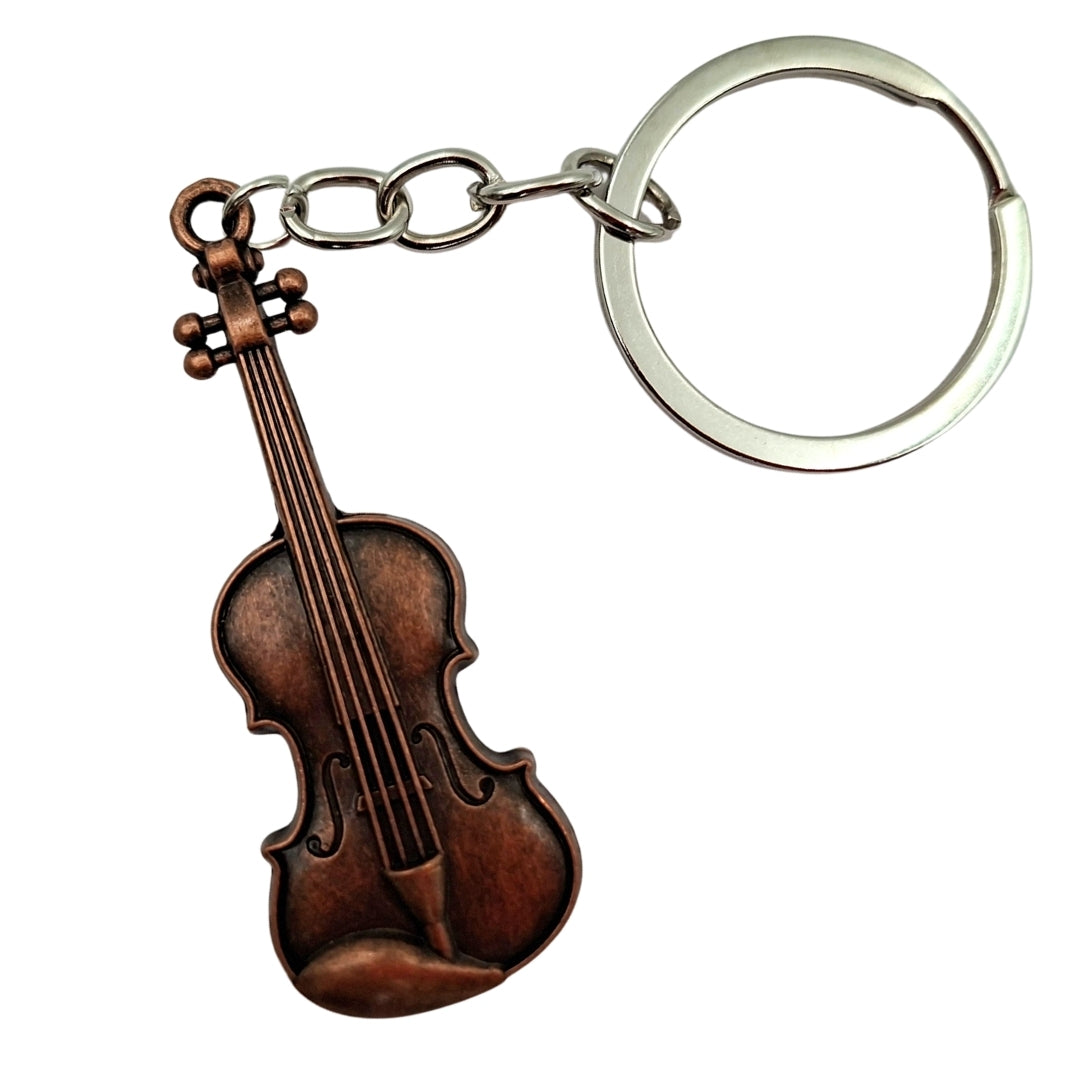 Breloc muzical metalic vioară MKT-0145