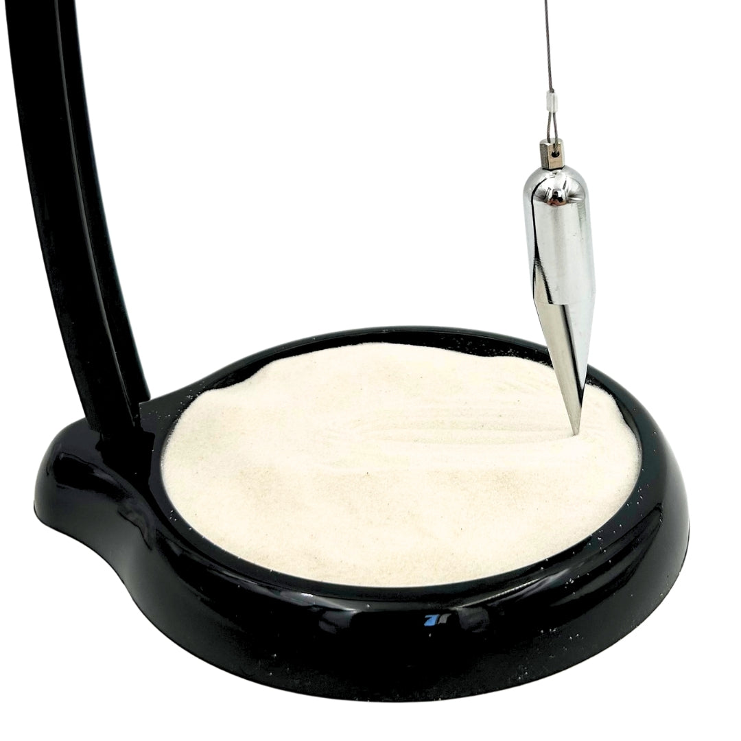 Pendul cu nisip Sand Pendulum cu gravură - decorațiune inspirațională 38cm cu nisip cinetic