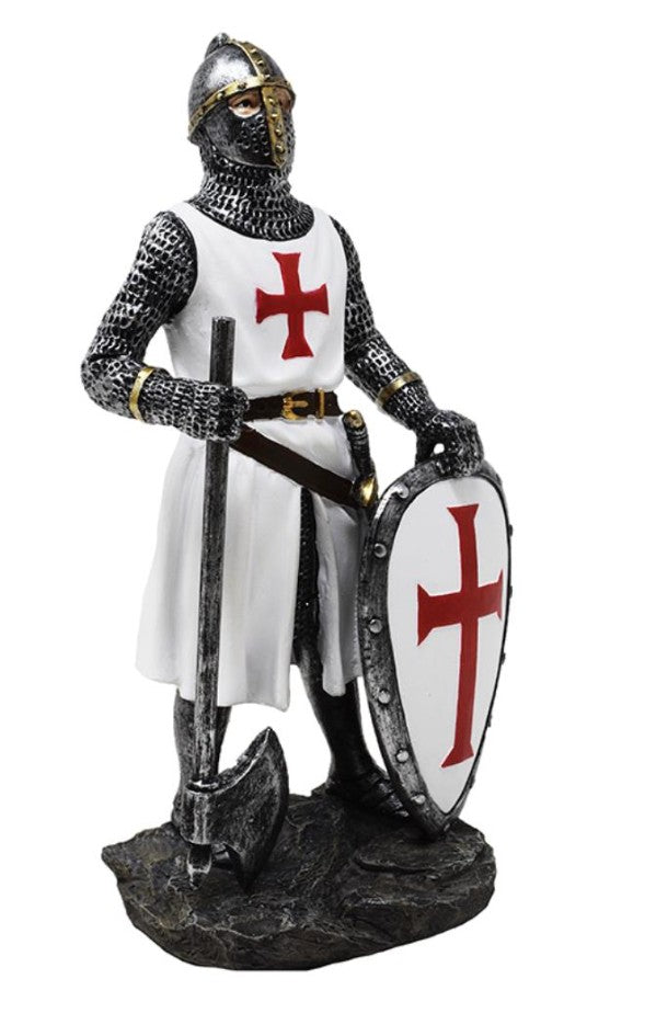 Figurină Cavaler Templier 18,5 cm din poliresină, cu posibilitate de personalizare prin gravură