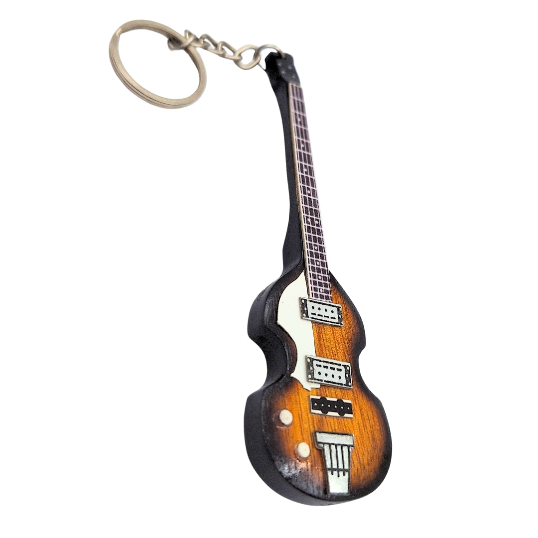 Breloc pentru chei în formă de chitară bas The Beatles