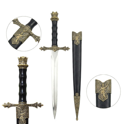Pumnal cavaleresc 34cm, replică decorativă cu posibilitate de gravură