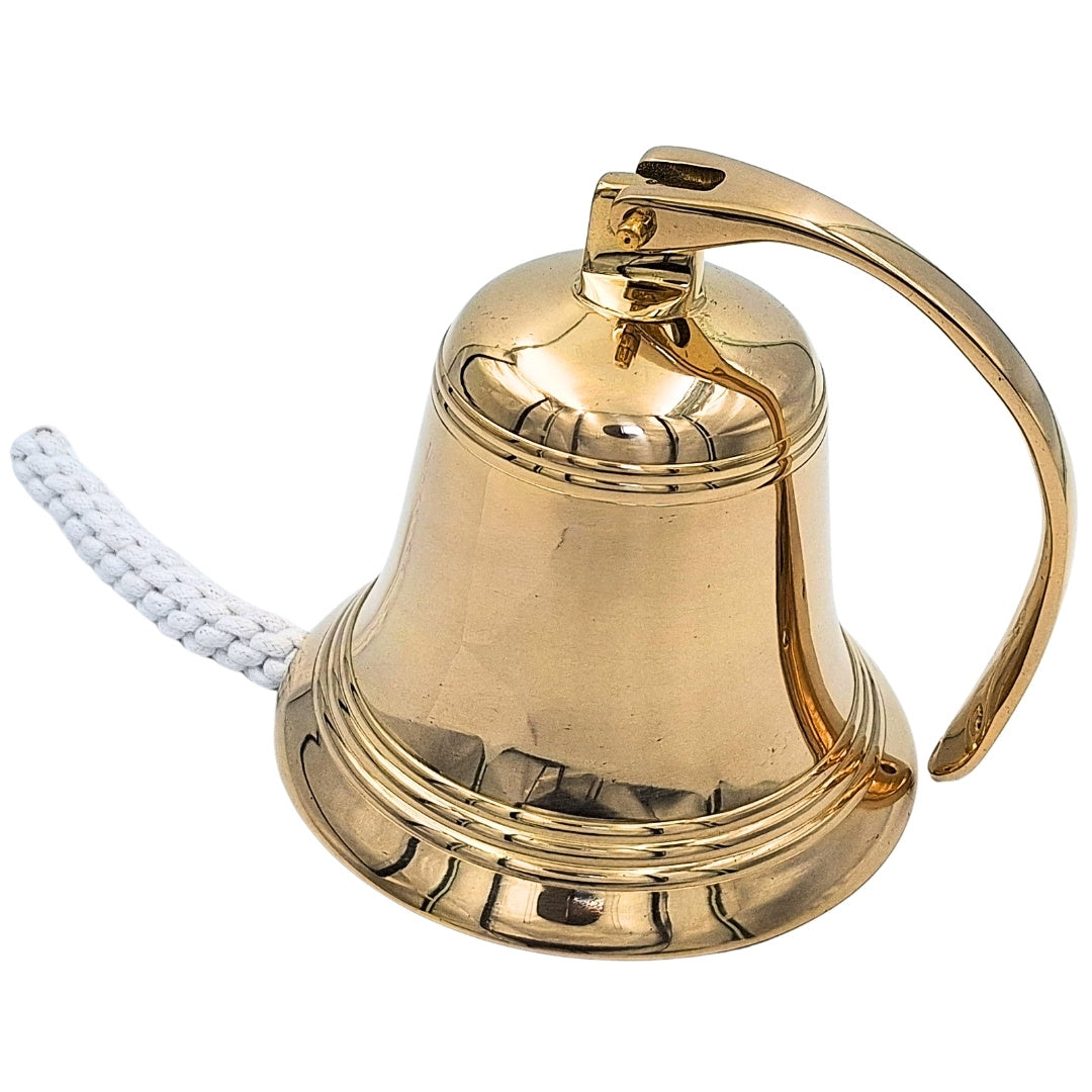 Clopot naval din alamă Diametru 17,5 cm - Decorațiune marină - HB43/7