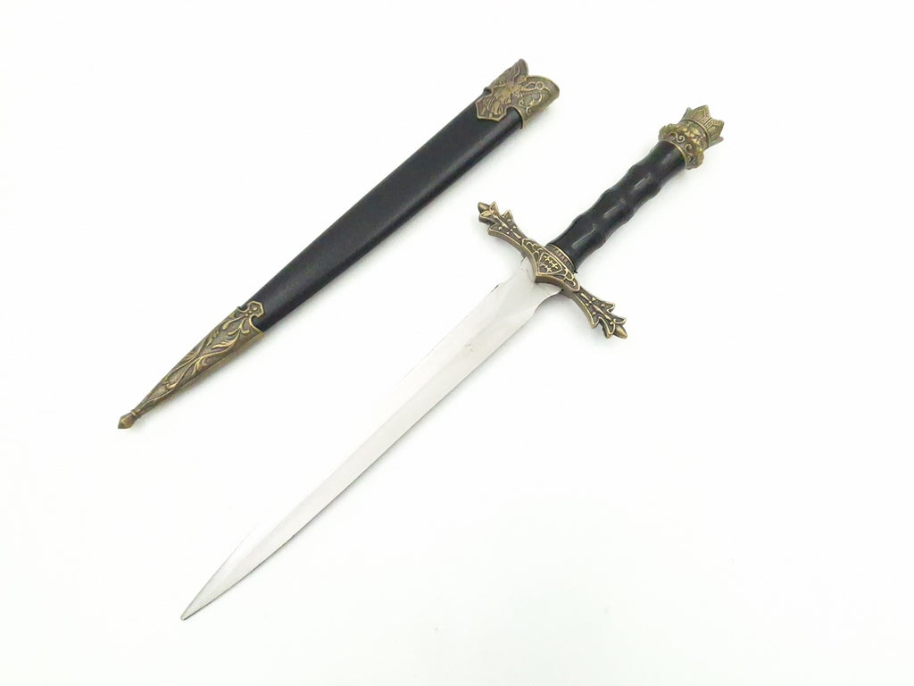 Pumnal cavaleresc 34cm, replică decorativă cu posibilitate de gravură