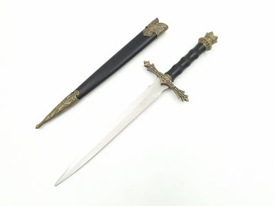 Pumnal cavaleresc 34cm, replică decorativă cu posibilitate de gravură