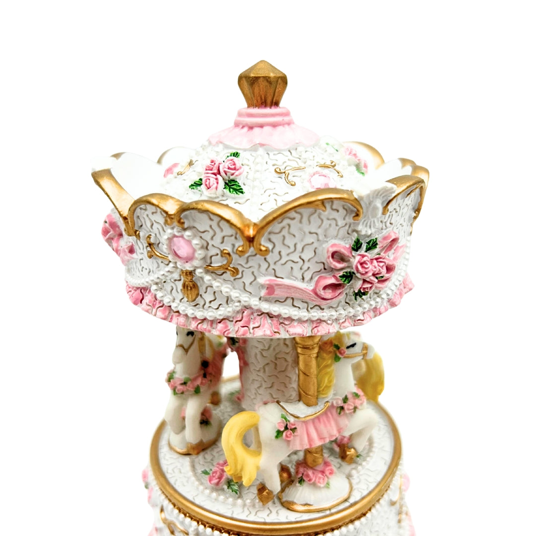 Carusel cutie muzicală pastel MP-333 cu gravură