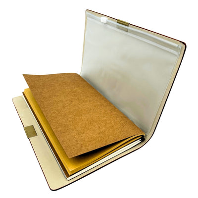 Carnet de călătorie din piele cu gravură personalizată